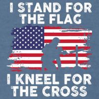 I Stand For The Flag Memorial Day For 4th Of July Garment-Dyed Sweatshirt
