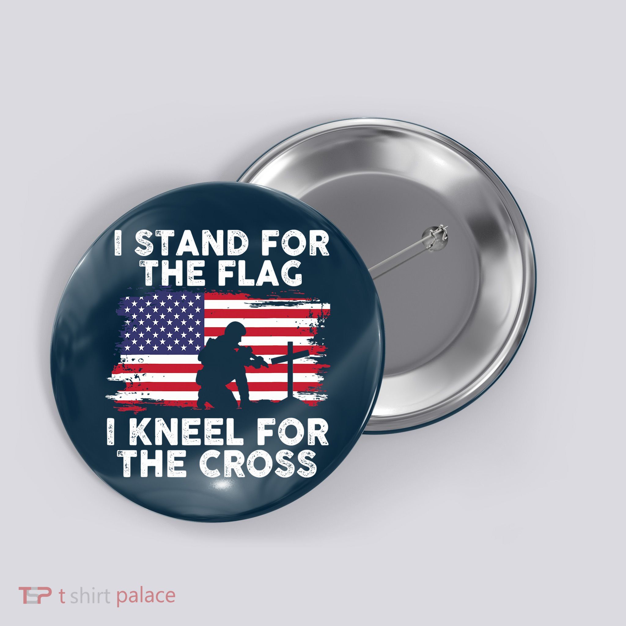 I Stand For The Flag Memorial Day For 4th Of July Button
