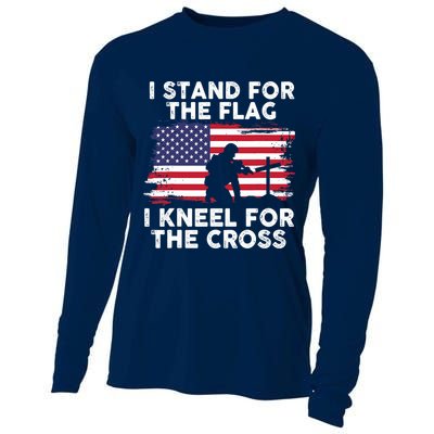 I Stand For The Flag Memorial Day For 4th Of July Cooling Performance Long Sleeve Crew