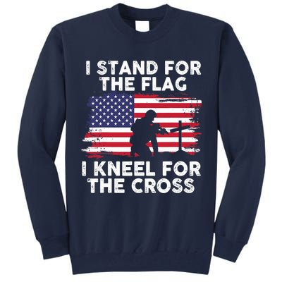 I Stand For The Flag Memorial Day For 4th Of July Tall Sweatshirt