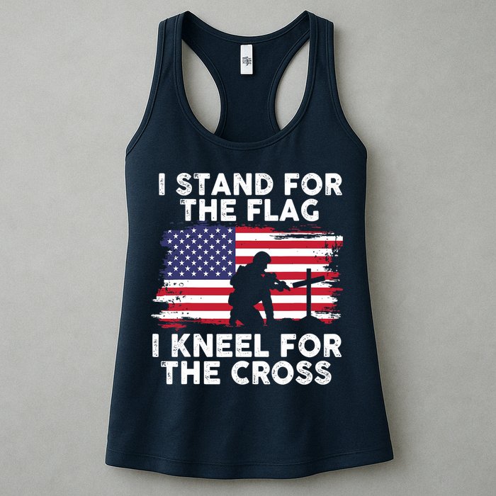 I Stand For The Flag Memorial Day For 4th Of July Womens Tank Top