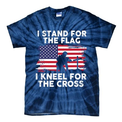 I Stand For The Flag Memorial Day For 4th Of July Tie-Dye T-Shirt