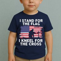 I Stand For The Flag Memorial Day For 4th Of July Toddler T-Shirt