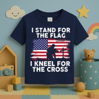 I Stand For The Flag Memorial Day For 4th Of July Toddler T-Shirt