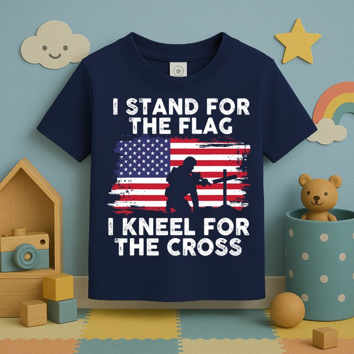 I Stand For The Flag Memorial Day For 4th Of July Toddler T-Shirt