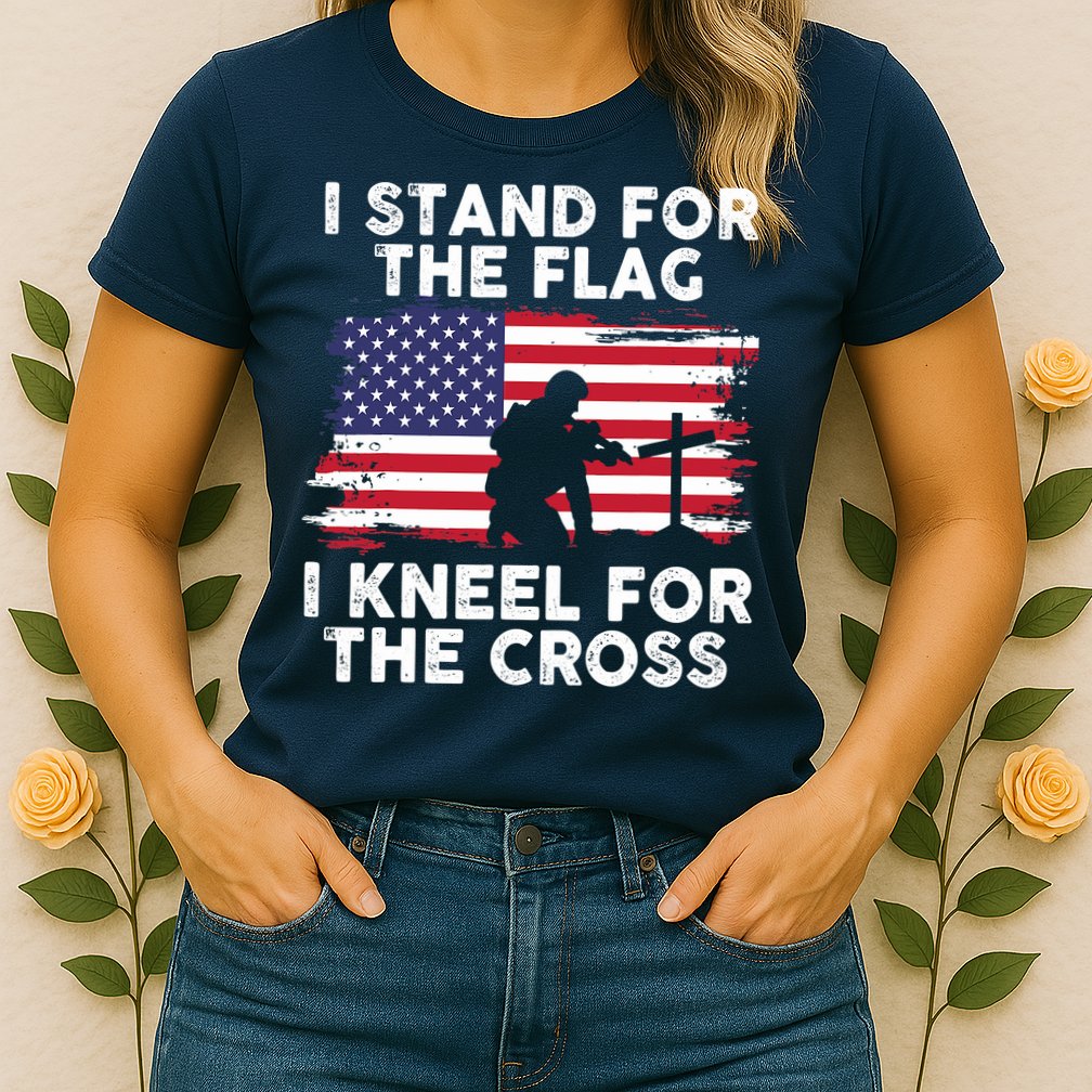I Stand For The Flag Memorial Day For 4th Of July Womens T-Shirt