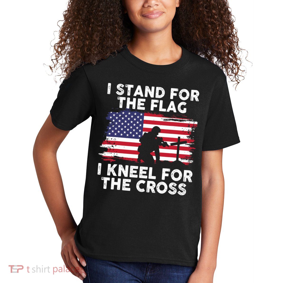 I Stand For The Flag Memorial Day For 4th Of July Kids T-Shirt
