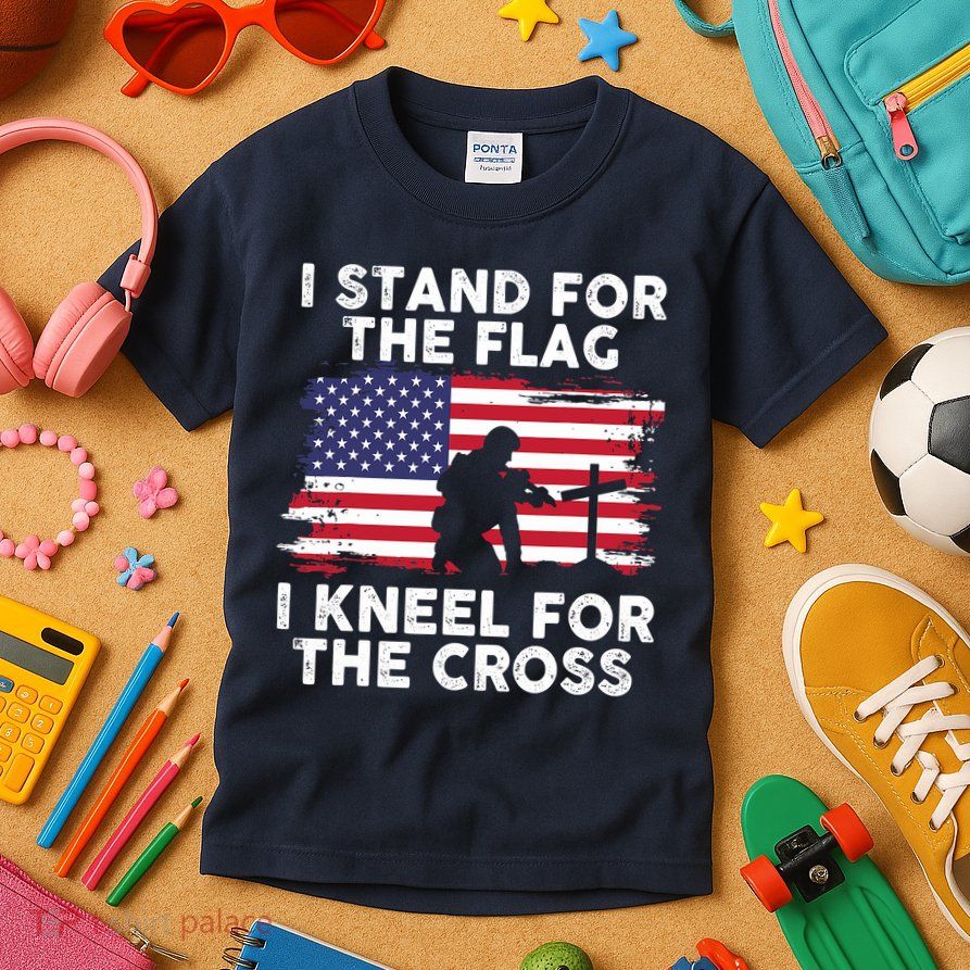I Stand For The Flag Memorial Day For 4th Of July Kids T-Shirt