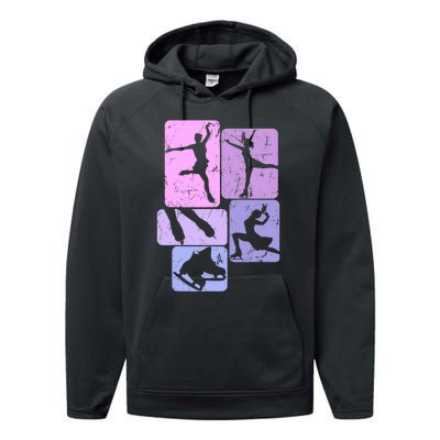 Ice Skating Figure Skater Girl Wo Performance Fleece Hoodie