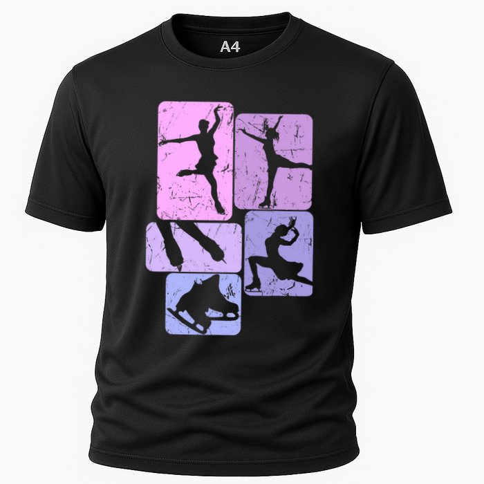 Ice Skating Figure Skater Girl Wo Cooling Performance Crew T-Shirt