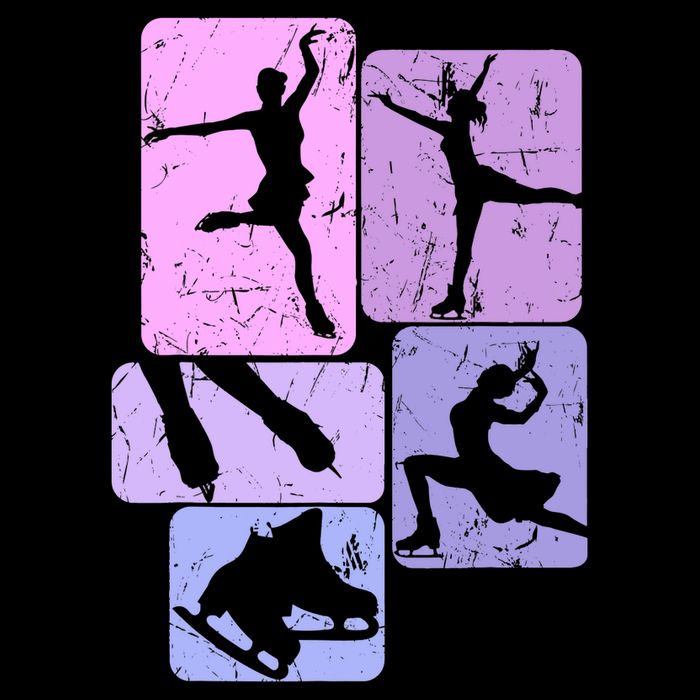 Ice Skating Figure Skater Girl Wo Cooling Performance Crew T-Shirt