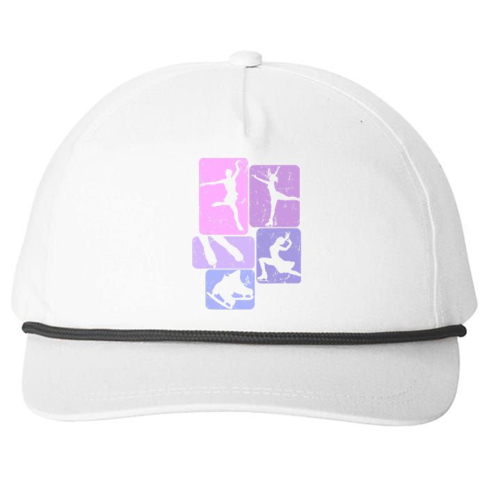 Ice Skating Figure Skater Girl Wo Snapback Five-Panel Rope Hat