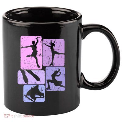 Ice Skating Figure Skater Girl Wo 11oz C Handle Ceramic Mug