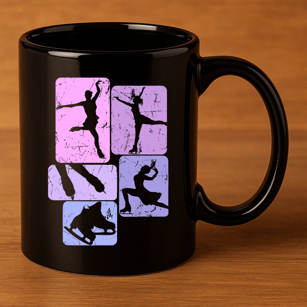 Ice Skating Figure Skater Girl Wo 11oz C Handle Ceramic Mug
