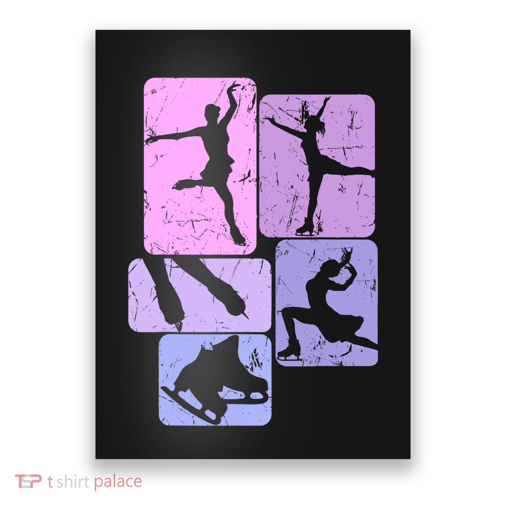 Ice Skating Figure Skater Girl Wo Poster
