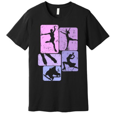 Ice Skating Figure Skater Girl Wo Premium T-Shirt