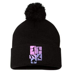 Ice Skating Figure Skater Girl Wo Pom Pom 12in Knit Beanie