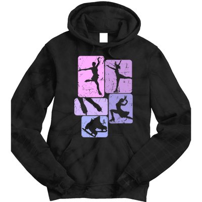 Ice Skating Figure Skater Girl Wo Tie Dye Hoodie