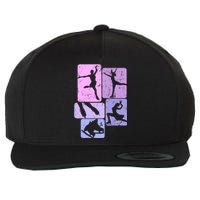 Ice Skating Figure Skater Girl Wo Wool Snapback Cap