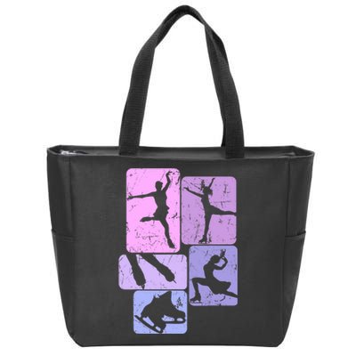 Ice Skating Figure Skater Girl Wo Zip Tote Bag