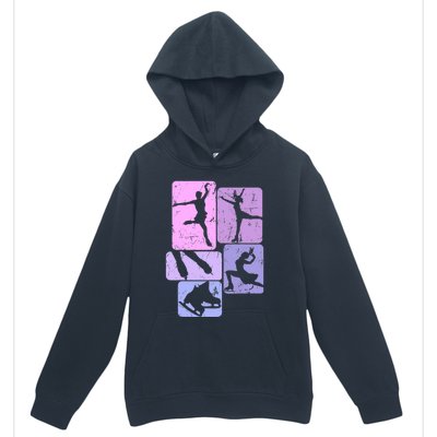 Ice Skating Figure Skater Girl Wo Urban Pullover Hoodie