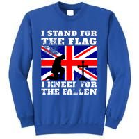 I Stand For The Flag I Kneel For The Fallen Union Jack Cute Gift Sweatshirt