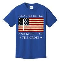 I Stand For The Flag And Kneel For The Cross Gift Kids T-Shirt