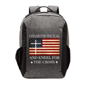 I Stand For The Flag And Kneel For The Cross Gift Vector Backpack