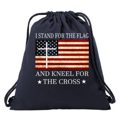 I Stand For The Flag And Kneel For The Cross Gift Drawstring Bag