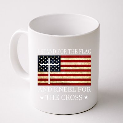 I Stand For The Flag And Kneel For The Cross Gift Coffee Mug