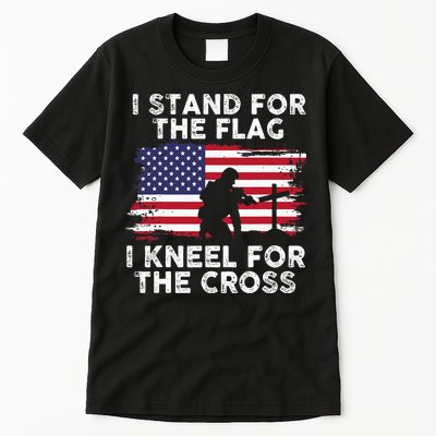 I Stand For The Flag Memorial Day Never Forget Veteran Tall T-Shirt