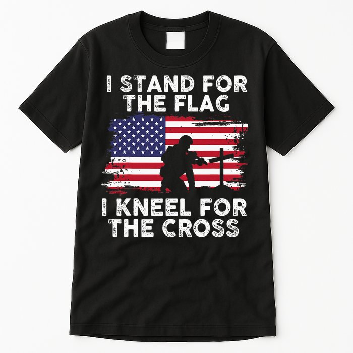 I Stand For The Flag Memorial Day Never Forget Veteran Tall T-Shirt