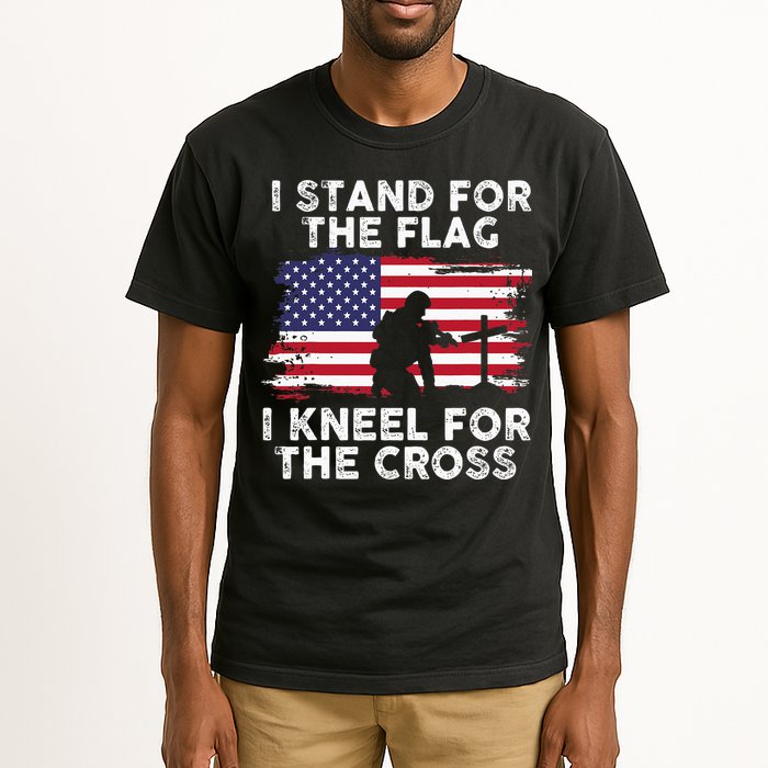 I Stand For The Flag Memorial Day Never Forget Veteran Tall T-Shirt