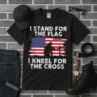 I Stand For The Flag Memorial Day Never Forget Veteran Tall T-Shirt