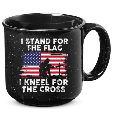 I Stand For The Flag Memorial Day Never Forget Veteran 15oz Campfire Ceramic Mug