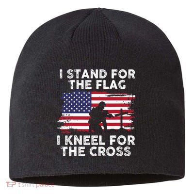 I Stand For The Flag Memorial Day Never Forget Veteran Sustainable Beanie