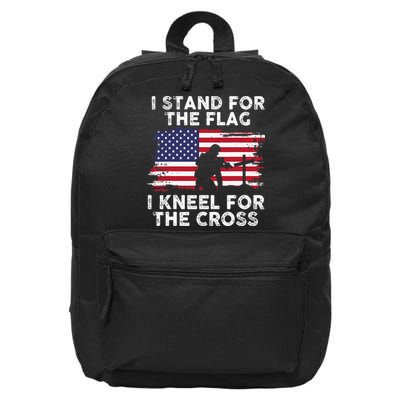 I Stand For The Flag Memorial Day Never Forget Veteran 16 in Basic Backpack