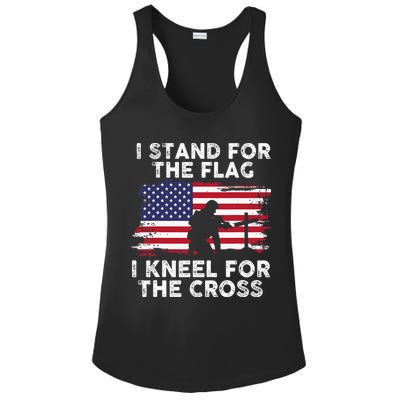 I Stand For The Flag Memorial Day Never Forget Veteran Ladies PosiCharge Competitor Racerback Tank