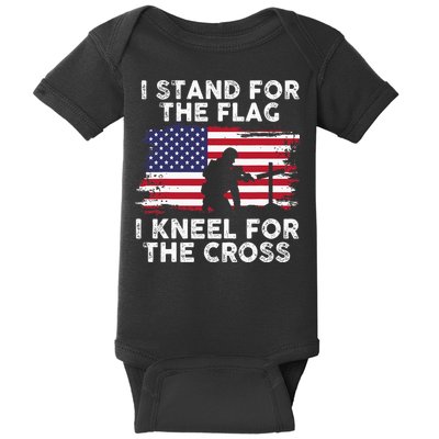 I Stand For The Flag Memorial Day Never Forget Veteran Baby Bodysuit