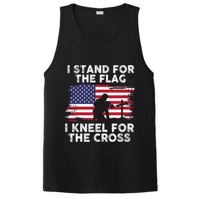 I Stand For The Flag Memorial Day Never Forget Veteran PosiCharge Competitor Tank