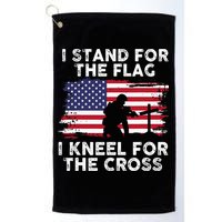 I Stand For The Flag Memorial Day Never Forget Veteran Golf Towel