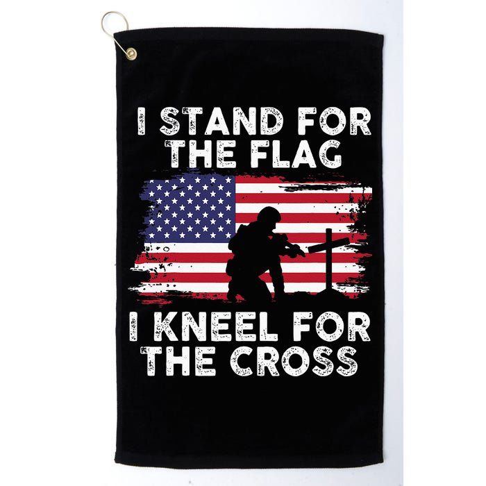 I Stand For The Flag Memorial Day Never Forget Veteran Golf Towel