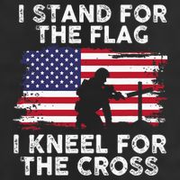 I Stand For The Flag Memorial Day Never Forget Veteran Golf Towel