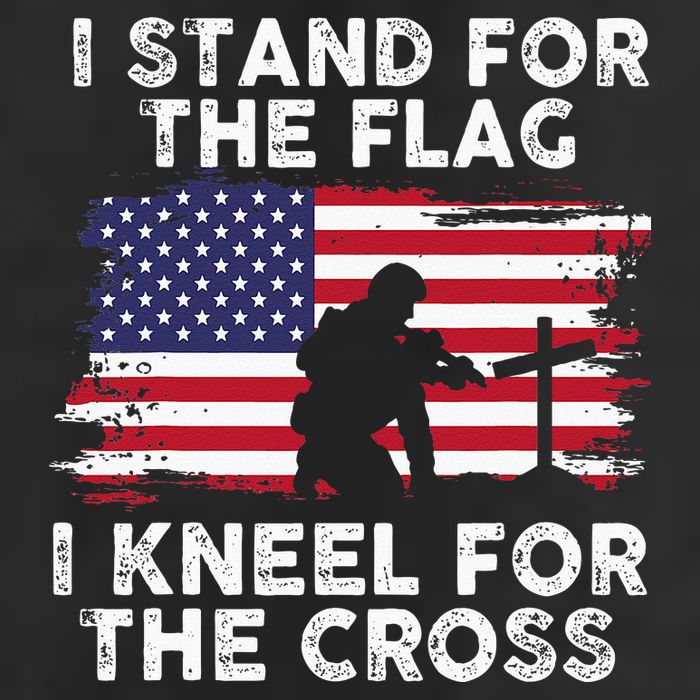 I Stand For The Flag Memorial Day Never Forget Veteran Golf Towel