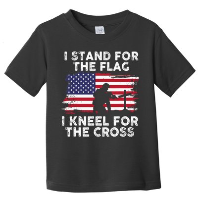 I Stand For The Flag Memorial Day Never Forget Veteran Toddler T-Shirt