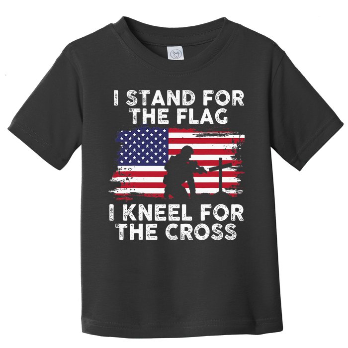 I Stand For The Flag Memorial Day Never Forget Veteran Toddler T-Shirt