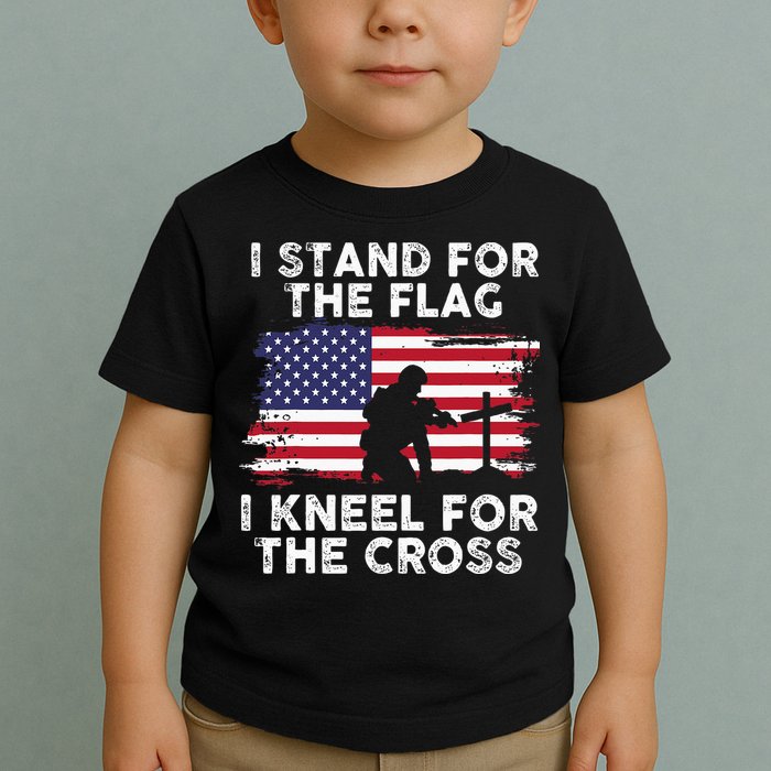 I Stand For The Flag Memorial Day Never Forget Veteran Toddler T-Shirt