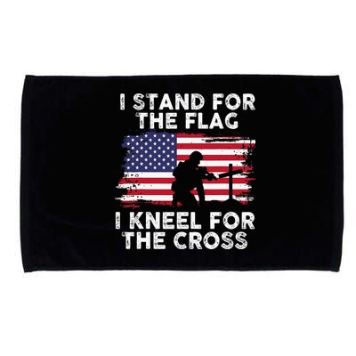 I Stand For The Flag Memorial Day Never Forget Veteran Microfiber Hand Towel