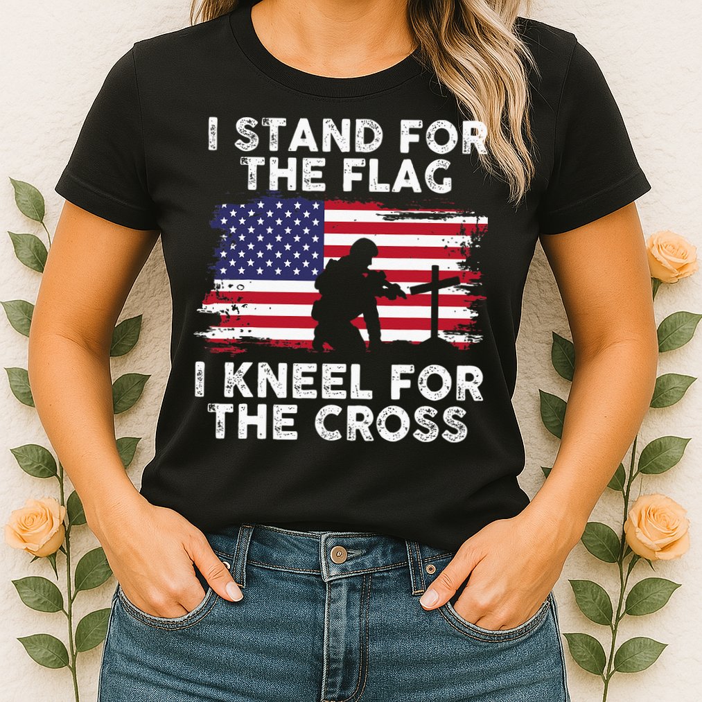 I Stand For The Flag Memorial Day Never Forget Veteran Womens T-Shirt