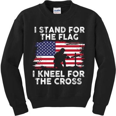 I Stand For The Flag Memorial Day Never Forget Veteran Kids Sweatshirt